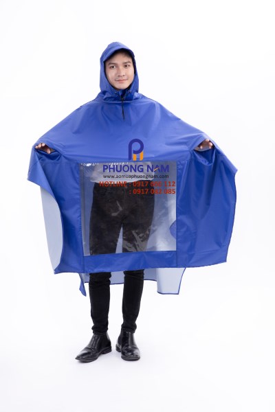 Raincoat with transparent light cover