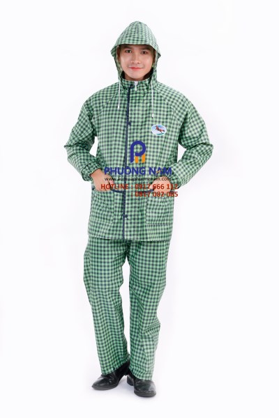 Patterned raincoat set