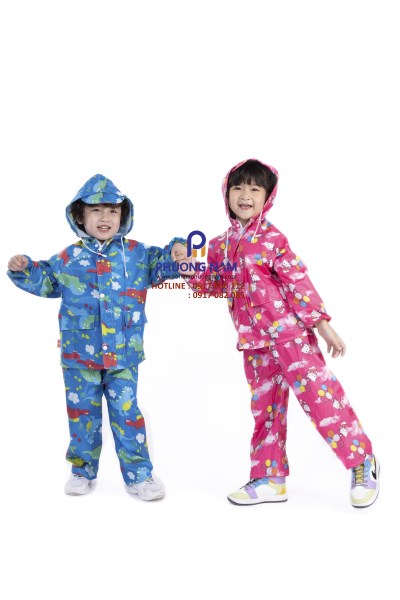 Patterned BIT raincoat for kids