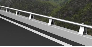 Galvanized road and bridge guardrails