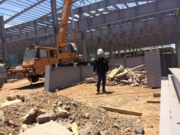 Steel structure fabrication of mechanical processing workshop