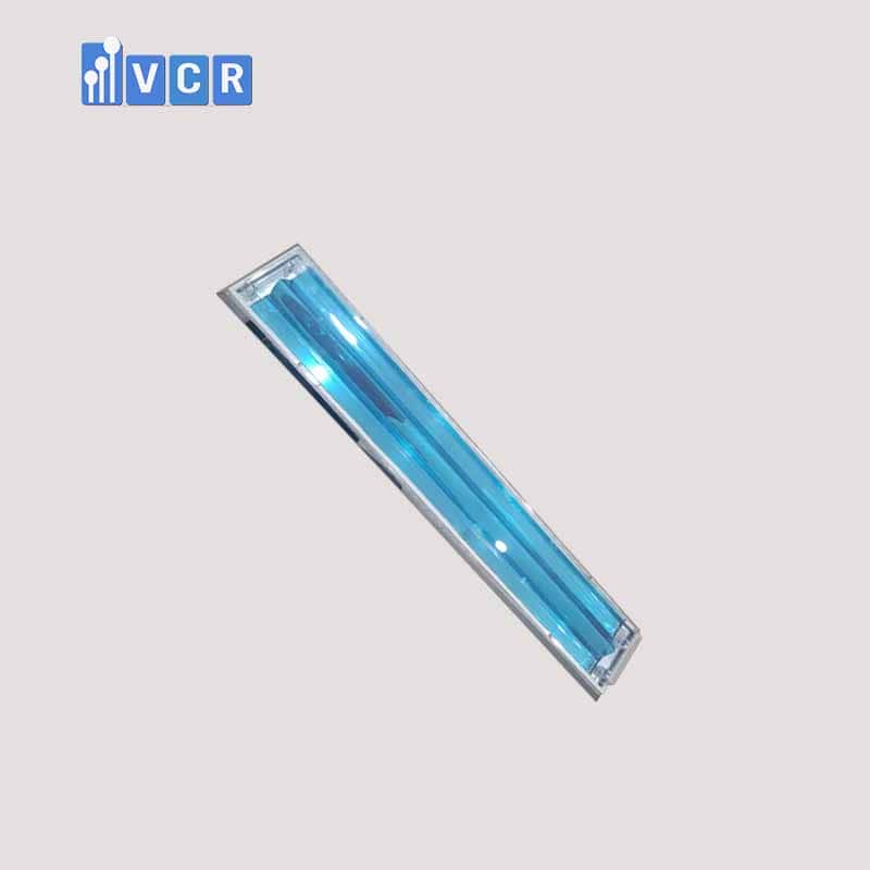 Beveled clean room light trough 1200mm – 2 Bulbs