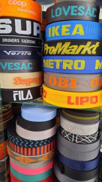 Letter woven strap