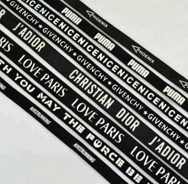 Letter printed strap