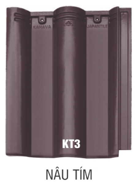 Purple-brown Kahava-Japantile roof tile
