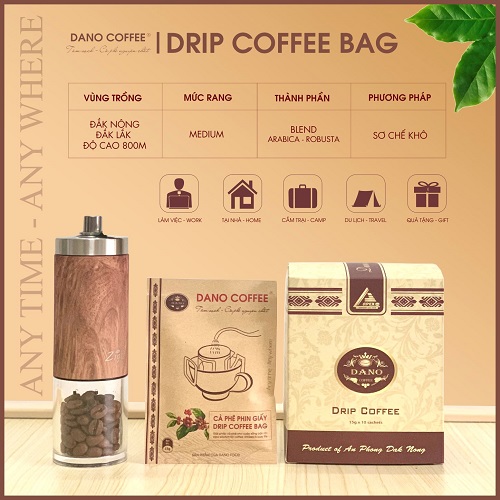 Drip coffee bag