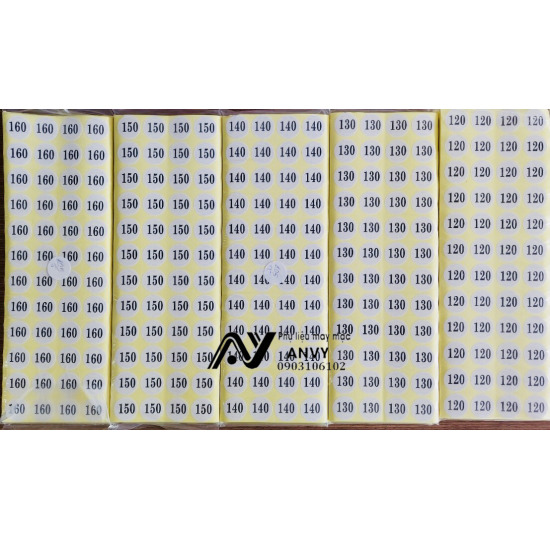 Number stickers