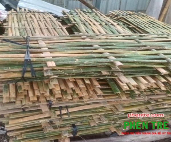 Woven bamboo panels