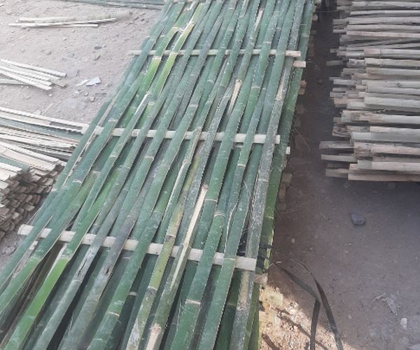 Woven bamboo panels