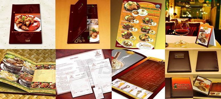 Restaurant menu printing