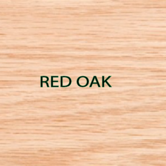 Red oak wood