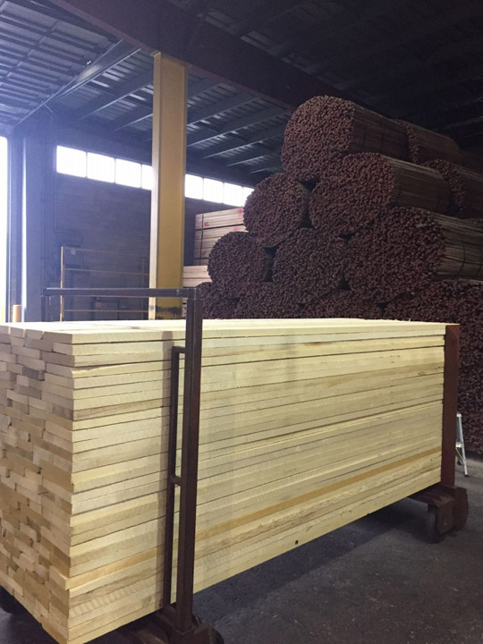 Imported pine wood