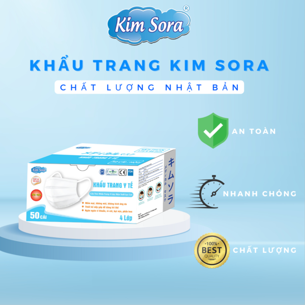 4-layer white medical mask