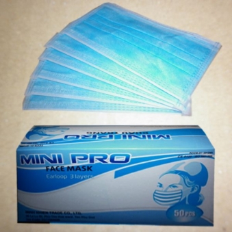 Blue 3 layers face mask