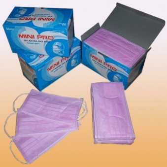 Pink 4-layer antibacterial mask