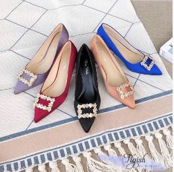 7p pointed-toe heels with stiletto heels