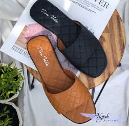 Quilted-strap sandals