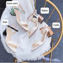 5p round-toe sandals with block heels