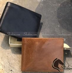 Pull leather wallet
