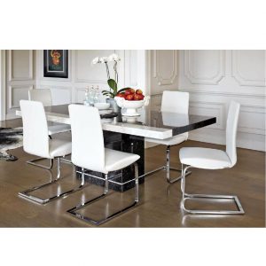 Wooden tables and chairs