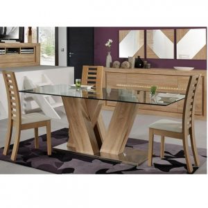 Wooden tables and chairs
