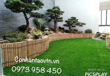 Artificial grass installation for gardens
