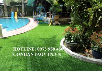 Artificial grass installation for gardens