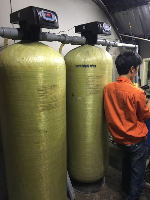 Industrial filtering water system