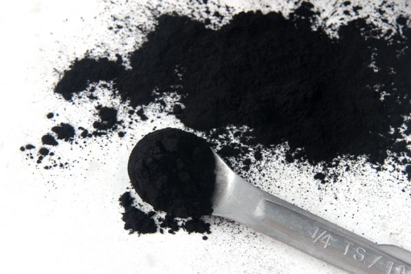 Activated charcoal flour