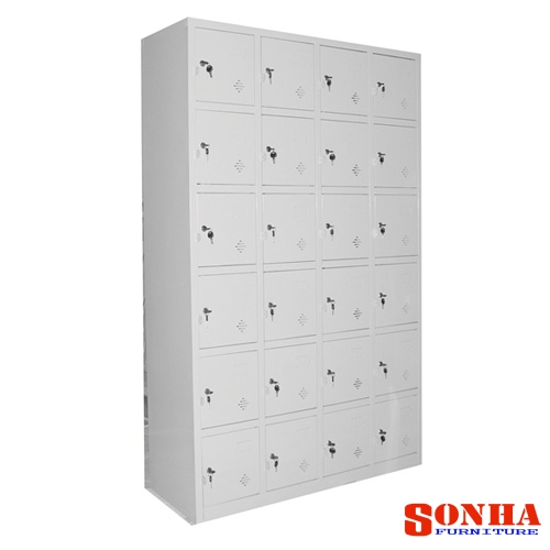24-wing locker cabinet