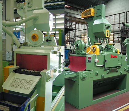 Automatic ball blasting machine