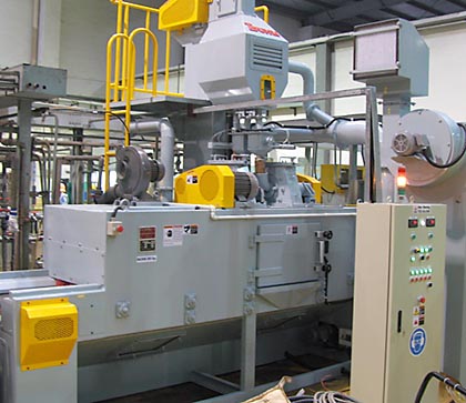 Automatic ball blasting machine
