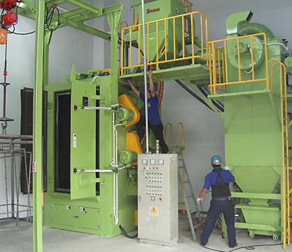 Ball blasting machine