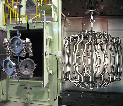 Ball blasting machine