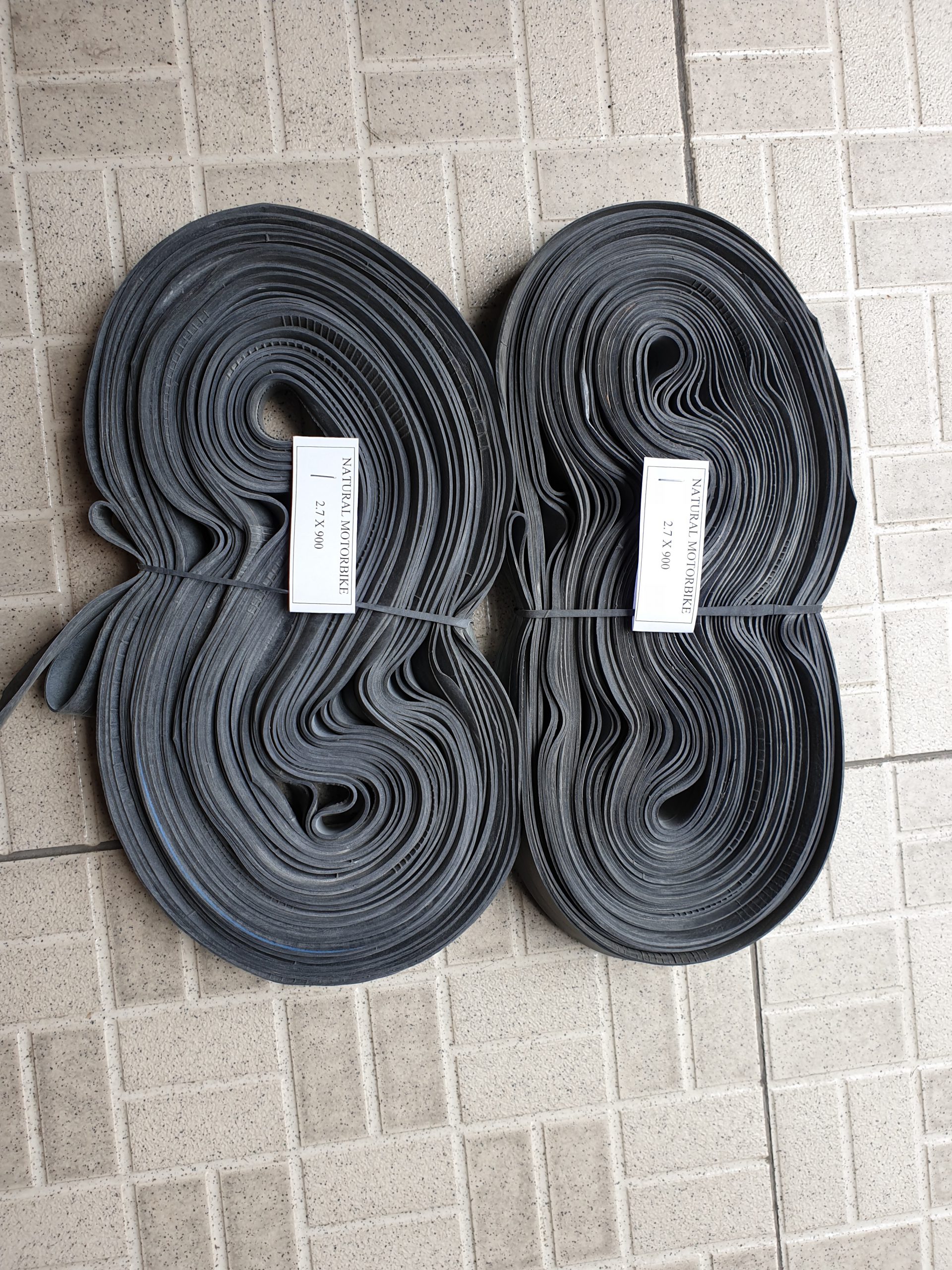 Rubber motorcycle tube