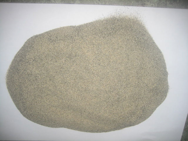 Plastic coated sand