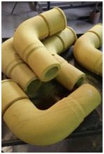 Plastic coated mold