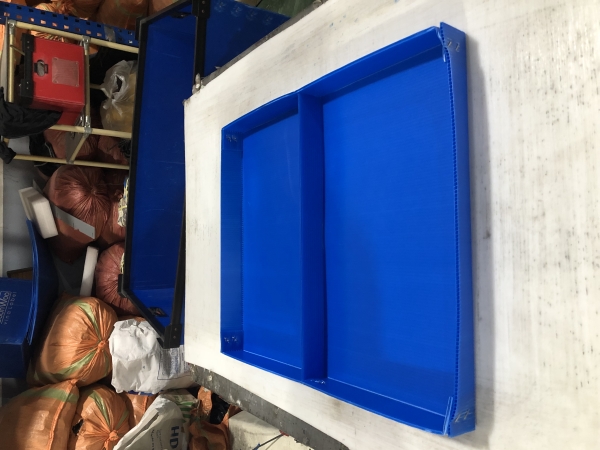 Plastic corrugated trays