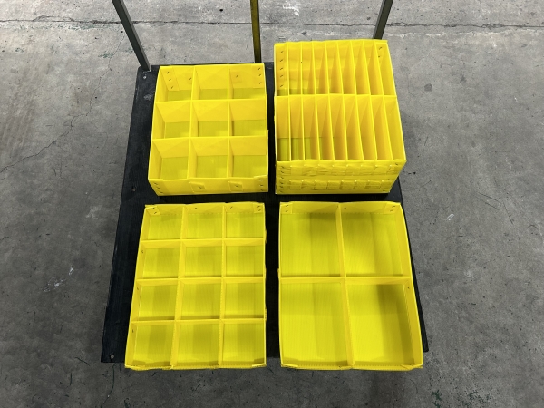 Plastic corrugated dividers