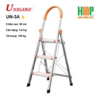 3-step aluminum ladder