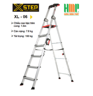 6-step aluminum ladder