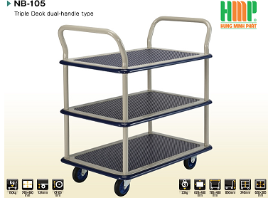 3-tier platform trolley