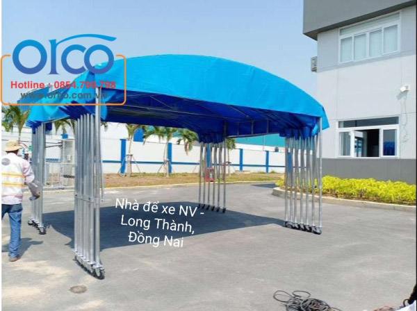 Mobile sliding canopy