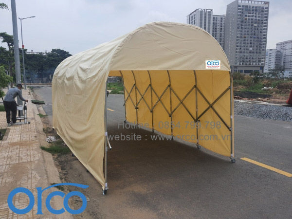 Mobile walkway canopy
