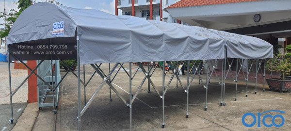 Mobile walkway canopy