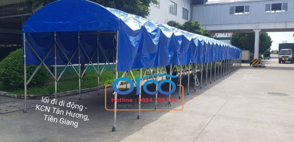 Mobile walkway canopy