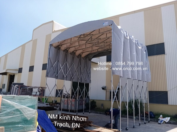 Mobile sliding canopy