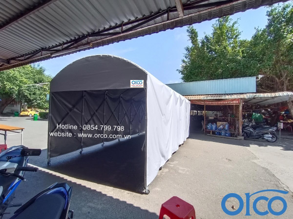 Mobile sliding canopy