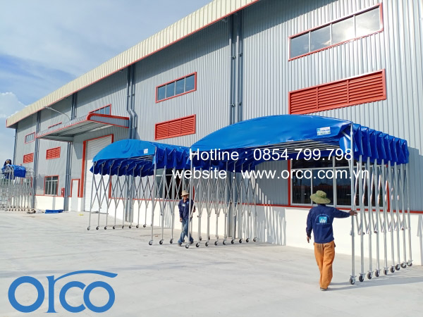 Mobile sliding canopy
