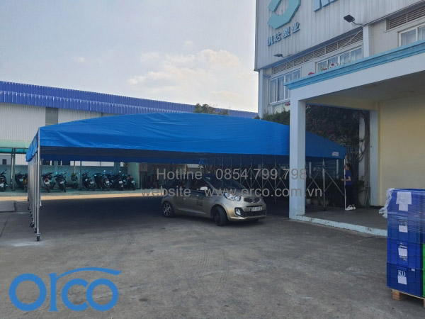Mobile sliding canopy